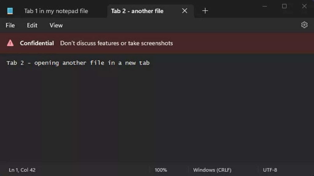 Windows 11 Tabs Notepad Microsoft es nuevo