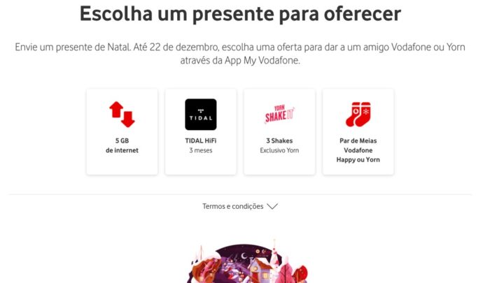 Natal Vodafone Happy: Tenha como presente 15GB ou... umas meias