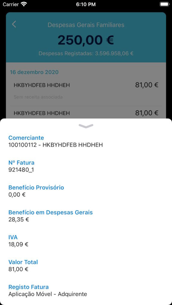 e-fatura faturas NIF app Android