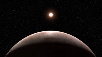 Ilustração do exoplaneta descoberto pelo telescópio James Webb