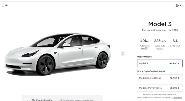 Portugal: Tesla Model 3 e Model Y baixaram de preço! Aproveitem...