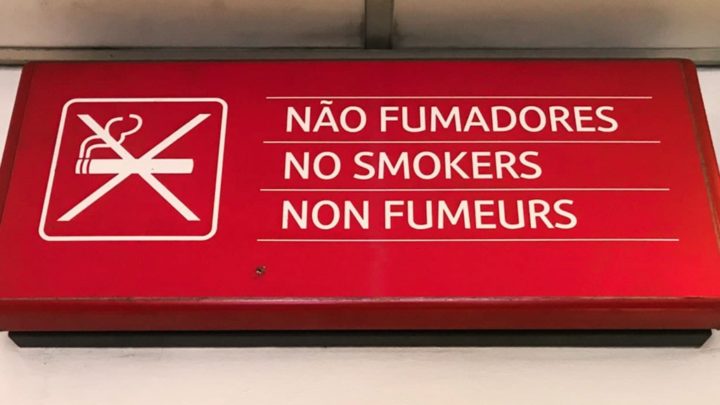 Dístico "Não Fumadores" não afixado? Saiba qual o valor das multas