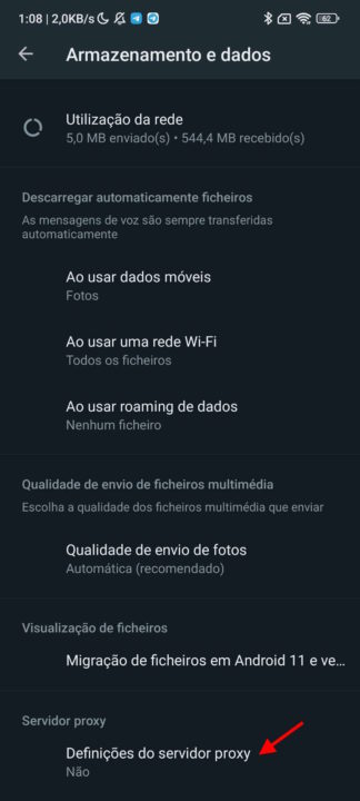 WhatsApp proxy servidor comunicar serviço