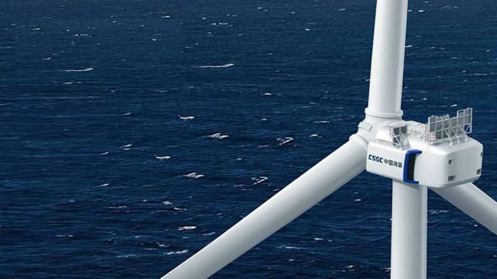 China constrói a maior turbina eólica offshore do mundo com pás de 128 metros