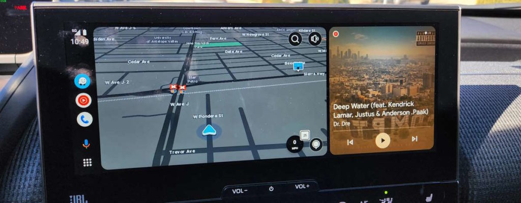 Waze Android Auto Coolwalk Google interface