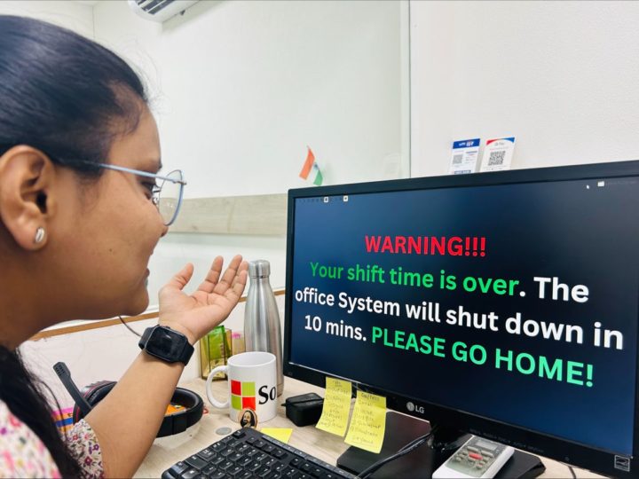 "Vá para casa": PCs de empresa alertam quando é hora de ir embora