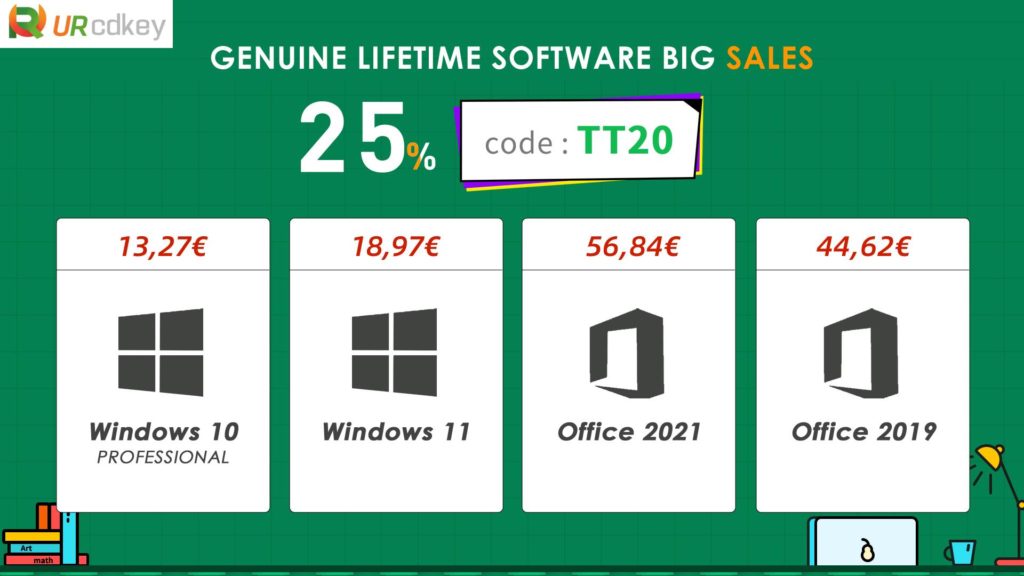 Os melhores preços: URCDKey com Office e Windows a preços de estrondo!