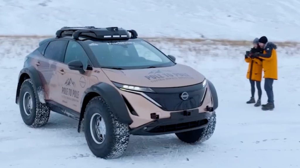 Nissan prepara o SUV 100% elétrico Ariya para fazer 27.000 km do Polo Norte ao Polo Sul