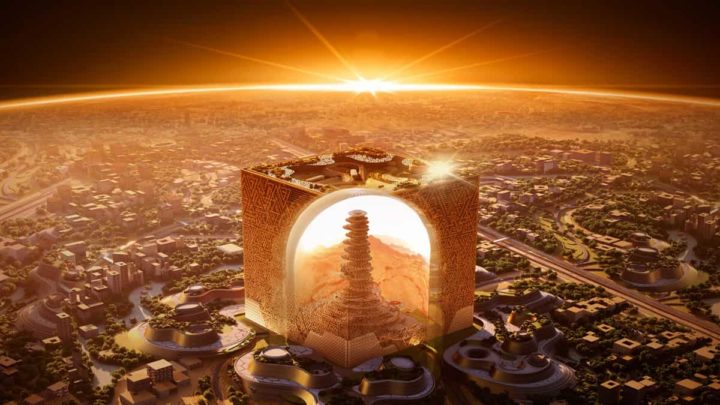 Mukaab, o cubo gigante que a Arábia Saudita planeia construir