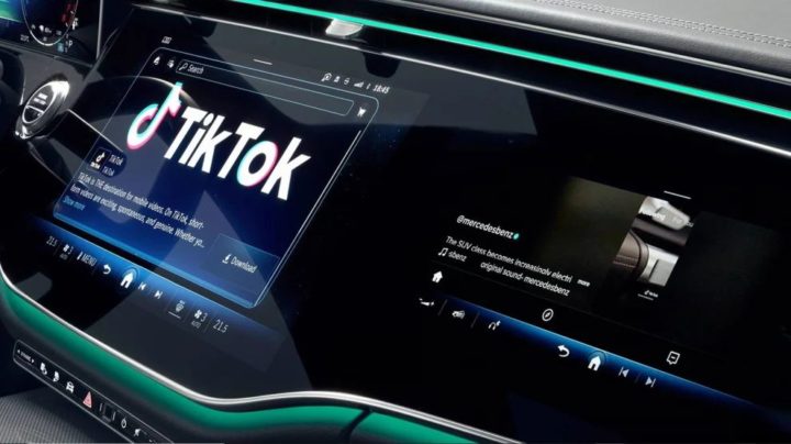 TikTok salta dos smartphones para os carros e estreia-se com a Mercedes