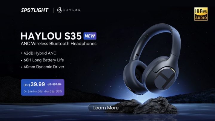 HAYLOU lança os seus primeiros headphones com cancelamento ativo de ruído