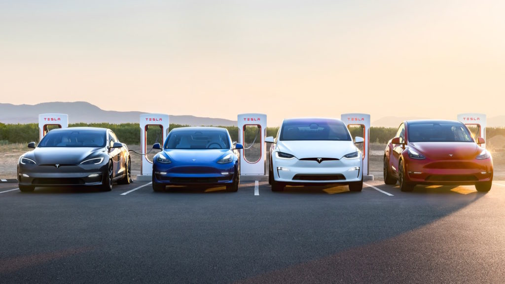 Tesla carros elétricos produção