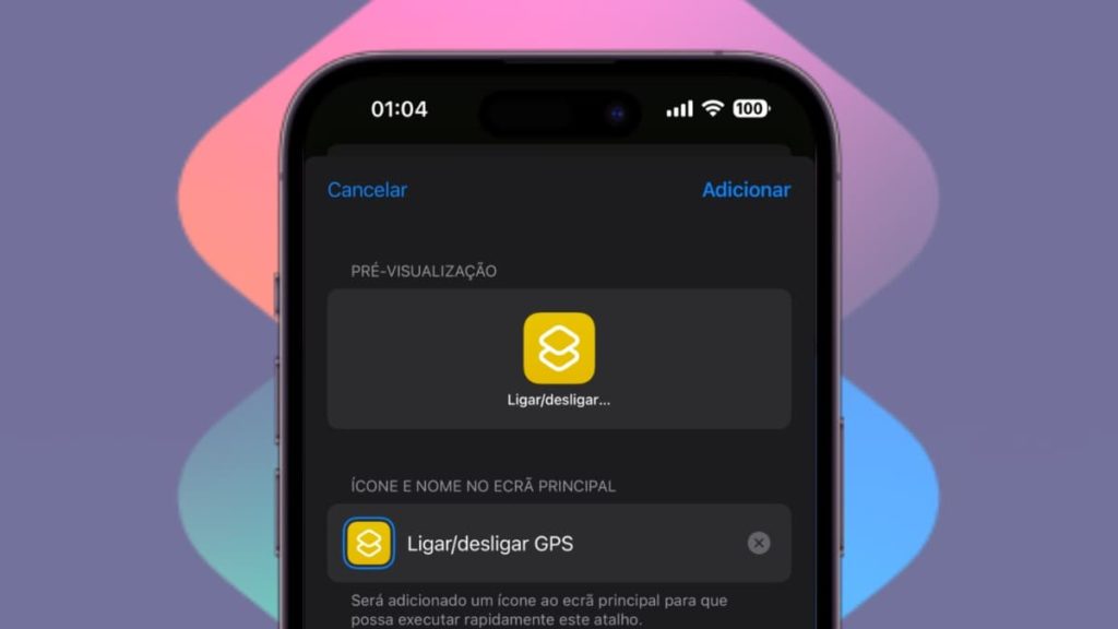 Atalho do iPhone para ativar/desativar os Serviços de localização