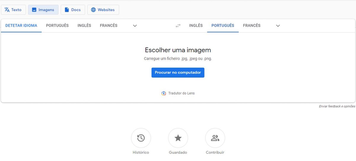 Versão web do Google Tradutor agora faz tradução de imagens