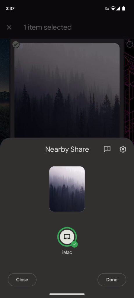 Android macOS Nearby Share NearDrop Apple