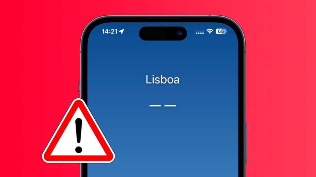 Aplicação Meteorologia da Apple está com problemas