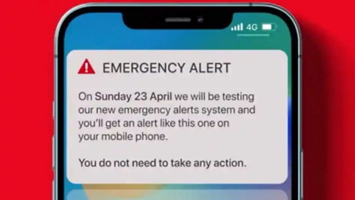 Aviso de emergência a ser enviado para os telemóveis do Reino Unido