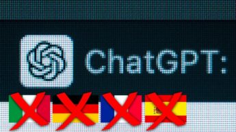 Ilustração ChatGPT banido em Espanha...