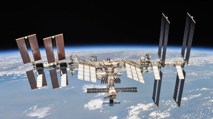 Imagem da Estação Espacial Internacional tirada pela NASA
