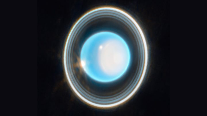 Imagem de Úrano tirada pelo Telescópio James Webb