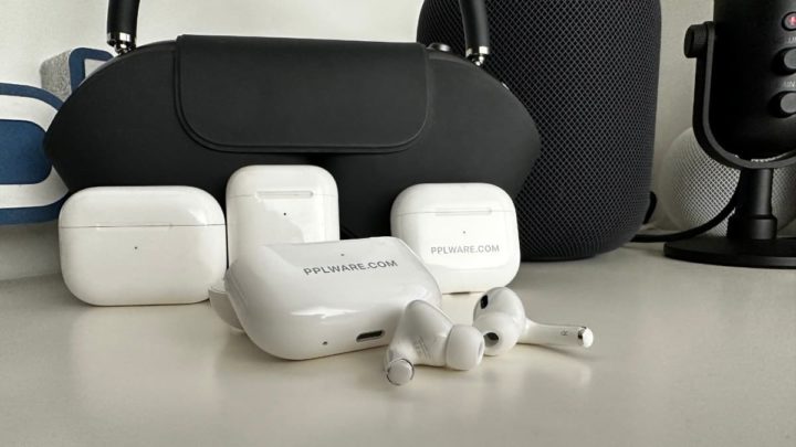 Imagem dos AirPods da Apple com Reconhecimento de som