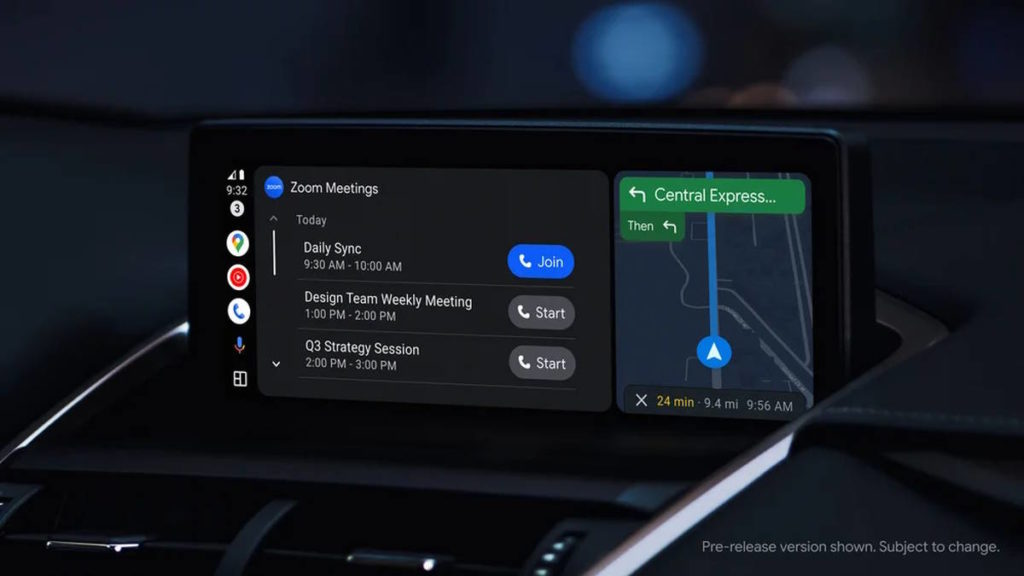 Google Android Auto Zoom novidades carros