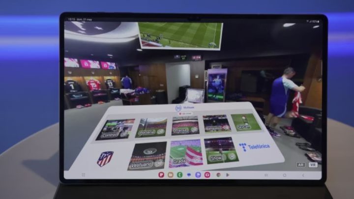 Stadionperspektive mit Virtual Reality