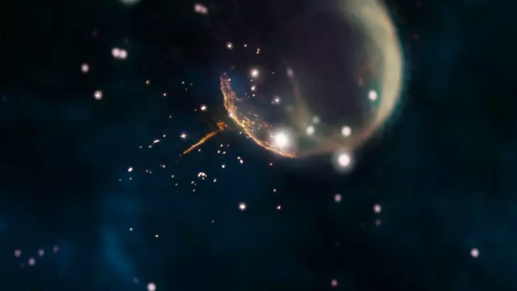 Estrela explodiu com tanta força que “vomitou” o seu núcleo por toda a galáxia