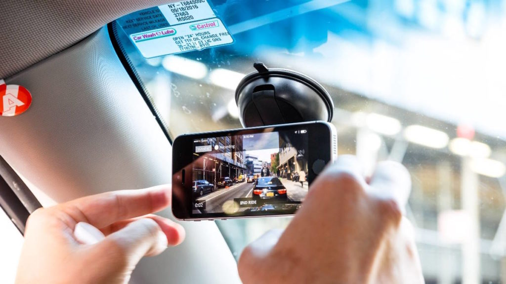 Android dashcam Google smartphone condutores