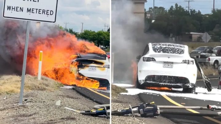 Carro da Tesla incendeia-se e a empresa não oferece grande ajuda ao proprietário