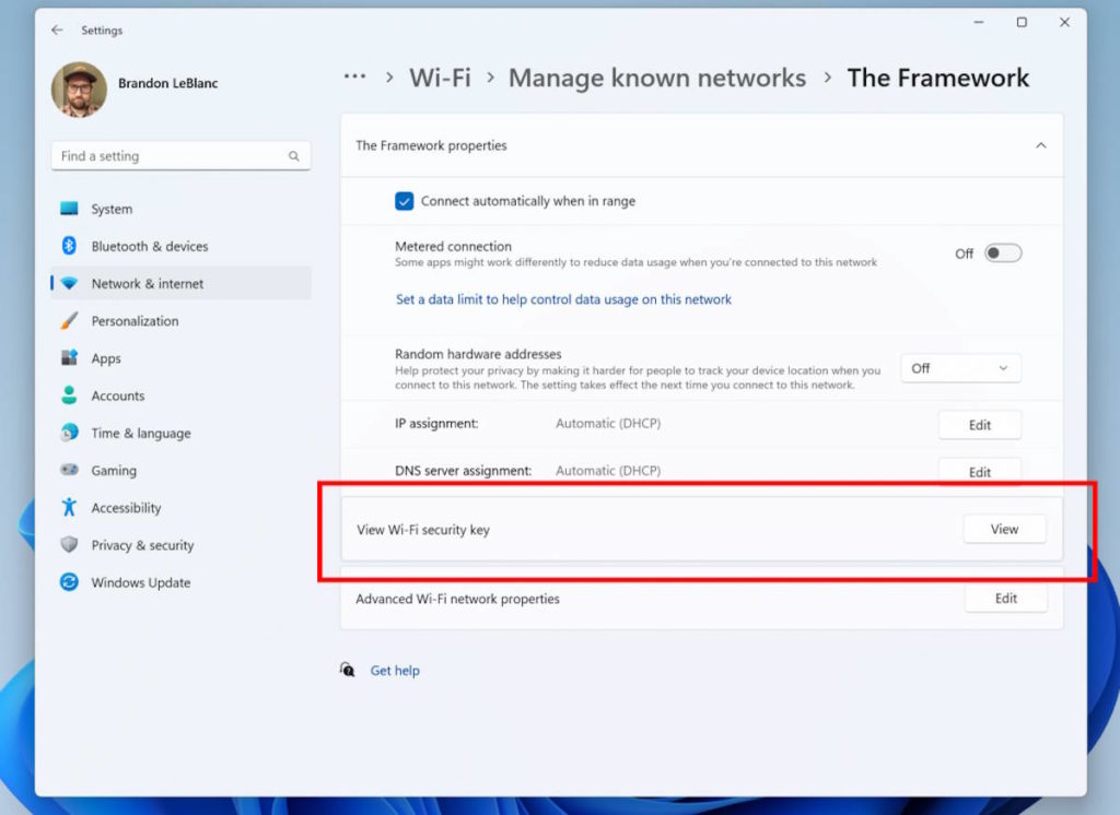 Windows 11 Wi-Fi Microsoft password rede