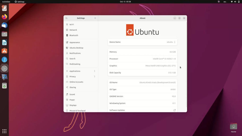 Actualización canónica de Ubuntu 22.10 Kinetic Kudu