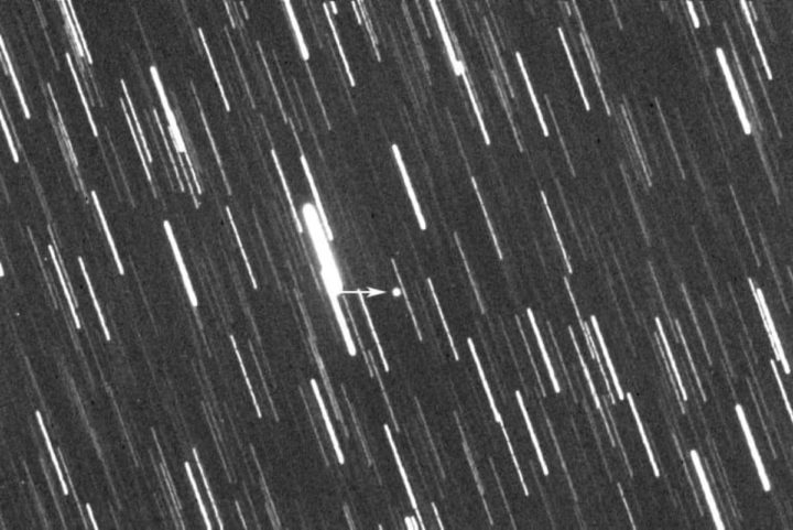 Imagem localização do asteroide