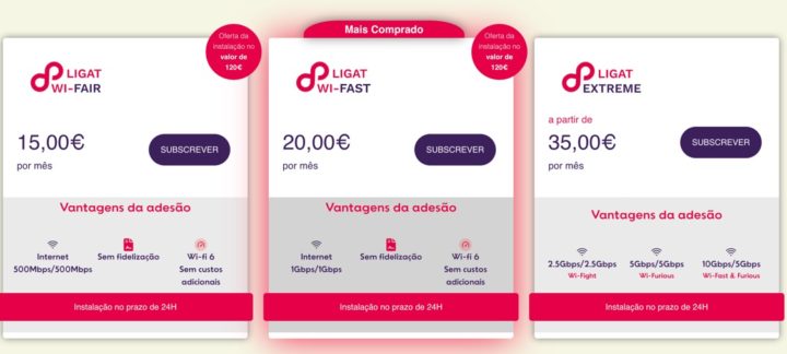 LigaT: Internet por fibra, sem fidelização, por 15€ por mês