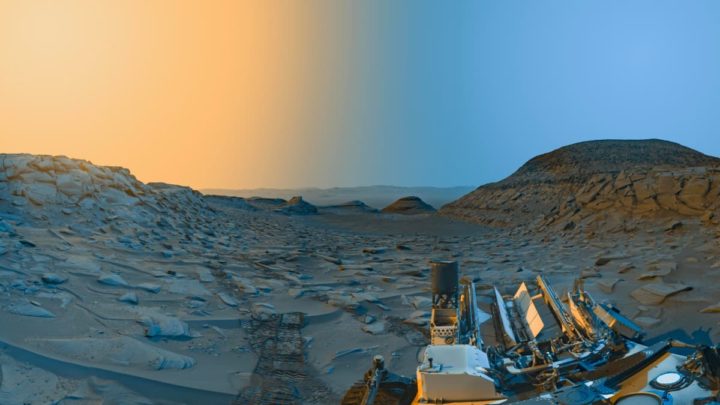 Imagem de Marte tirada pelo rover da NASA Curiosity