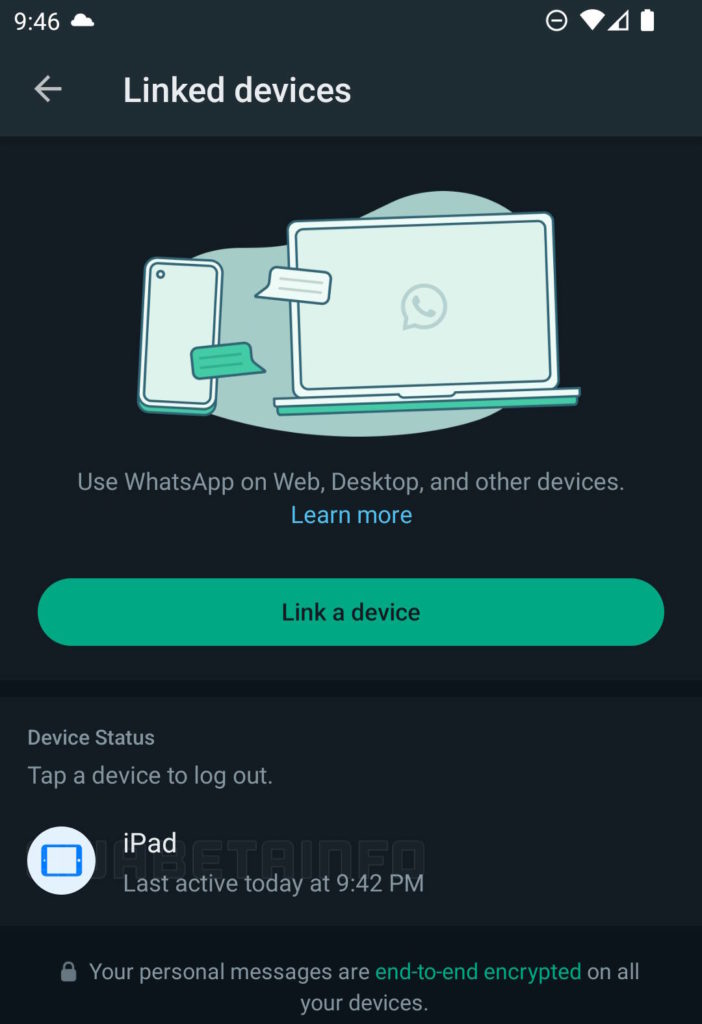 WhatsApp iPad Android suporte dispositivo