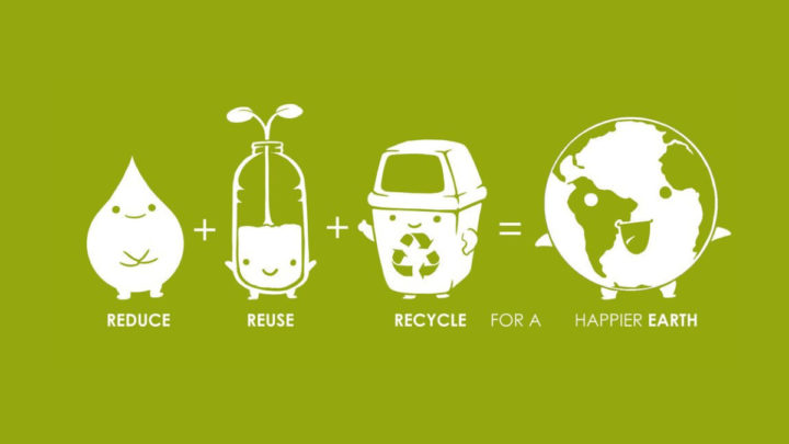 Regra dos Três 3 Rs - Reduzir, Reutilizar, Reciclar
