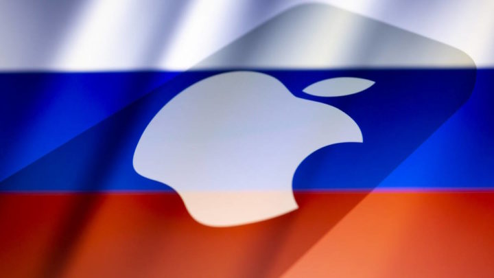 Ilustração Apple Rússia