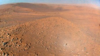 Imagem da cratera Jazido de Marte