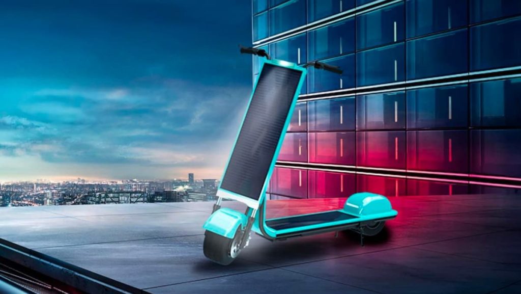 Scooter movida a energia solar pode prescindir do carregamento elétrico