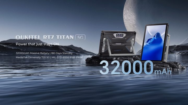 Oukitel RT7 Titan - O tablet robusto 5G com bateria de 32.000 mAh, por cerca de 350 €