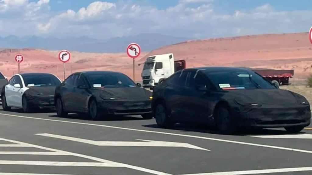 Vários Tesla Model 3 Highland submetidos a testes de alta temperatura na China