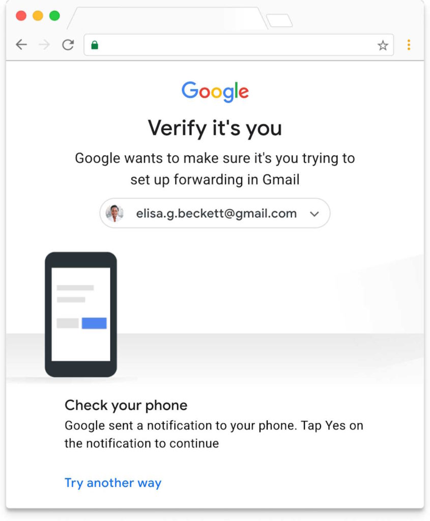 Google Gmail segurança