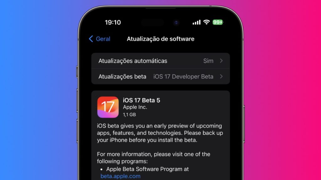Apple lançou o iOS 17 beta 5 para programadores