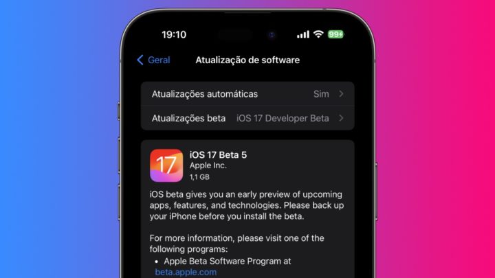Imagem iOS 17 beta 5 lançado hoje pela Apple