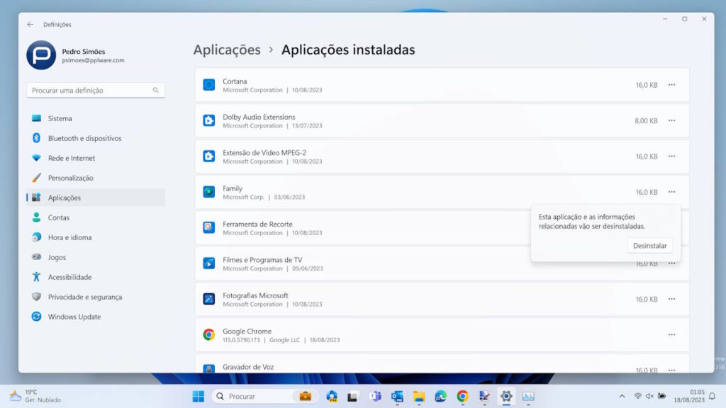 Windows 11 apps Microsoft removidas