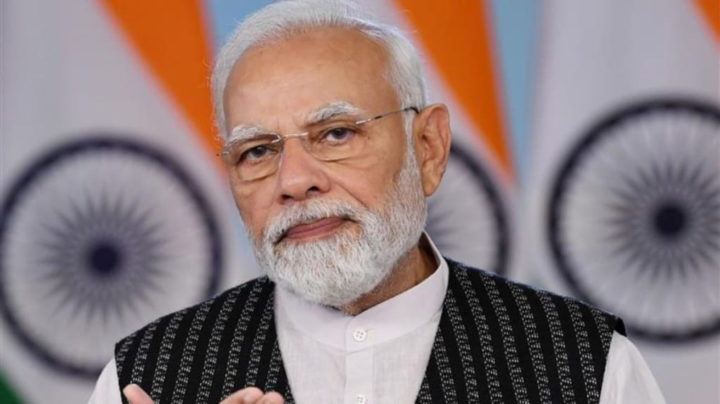Primeiro-ministro da Índia, Shri Narendra Modi, que aprovou o projeto dos autocarros elétricos “PM-eBus Sewa”.