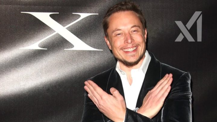 Imagem de Elon Musk, com o seu X