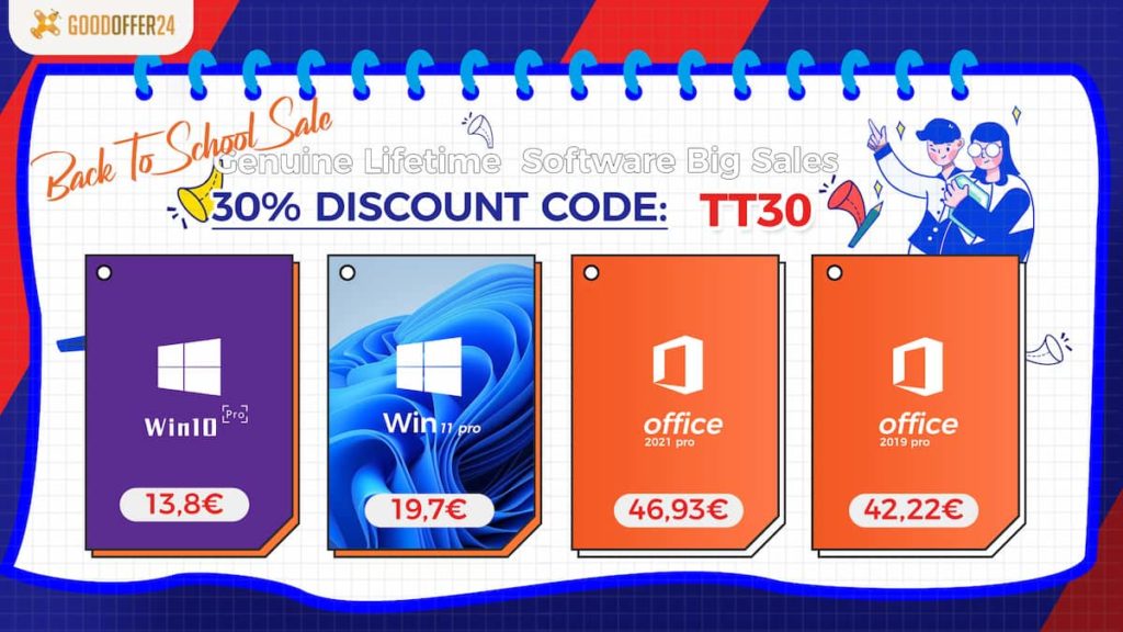 Boas ofertas em chaves digitais de ativação de software