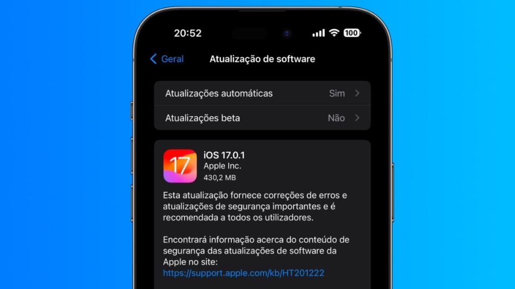 Apple lança iOS 17.0.1 e iPadOS 17.0.1 com correções de bugs e iOS 17.0.2 para iPhone 15